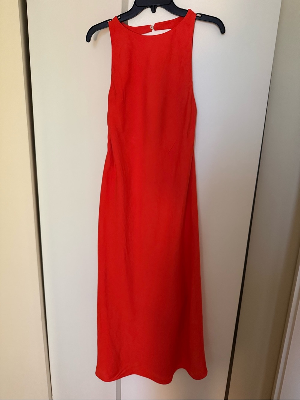 Massimo Dutti Vibrant Red Sleeveless Maxi Dress